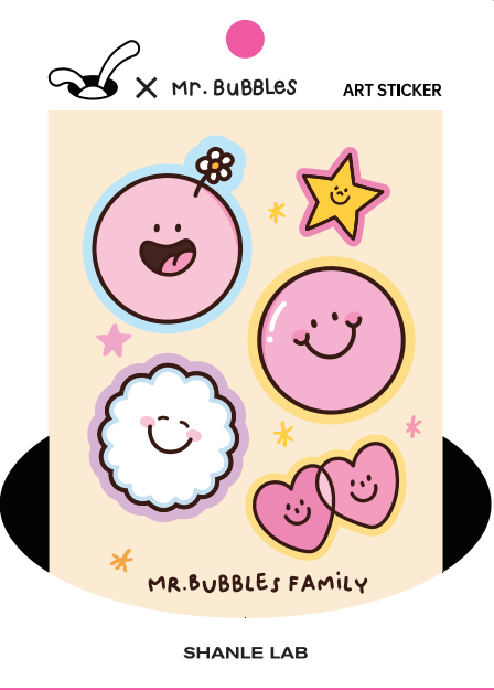 ARTIST Mr.Bubbles | CHEWY STICKER | by SHANLE LAB