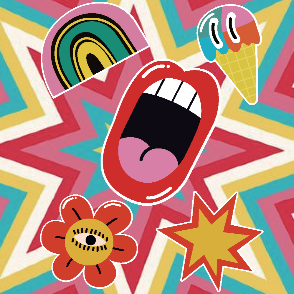 Street and Pop Energy in Sticker Form