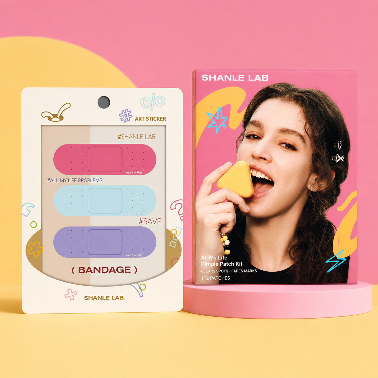 Care & Repair Gift Set: Pimple Patch Kit by SHANLE LAB and Bandage 1